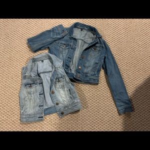 Denim jacket and vest
